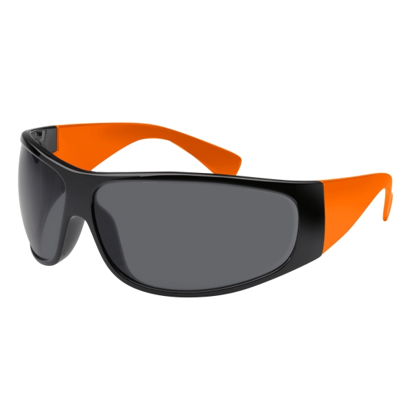 Sonnenbrille Gestell in schwarz - Bügel in orange