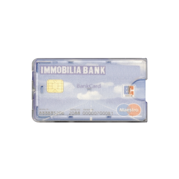 Scheckkartenhalter für Kreditkarten aus Polystyrol