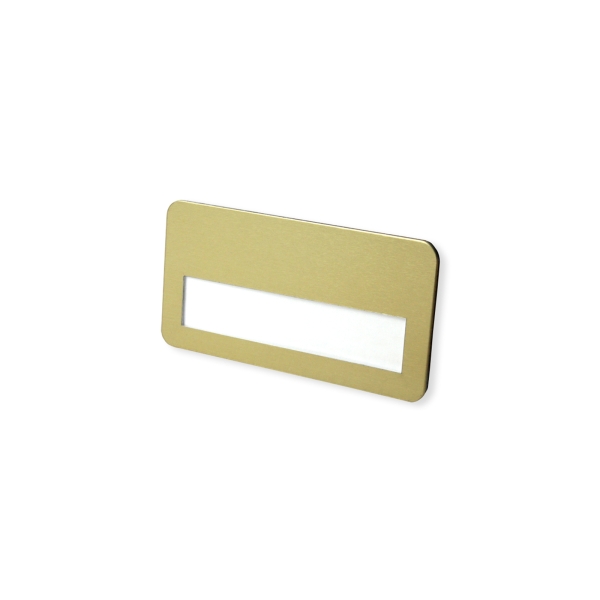 Metall-Namensschild 60 x 30 mm, goldfarbig