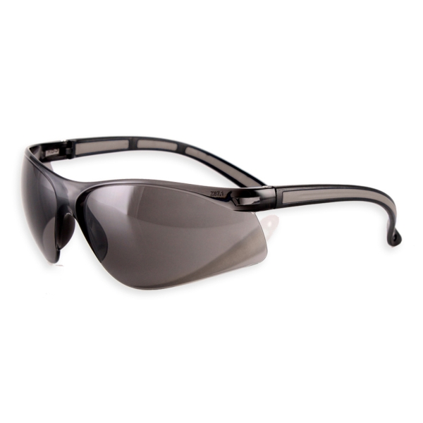 Moderne Schutzbrille - mit Zierstreifen in grau